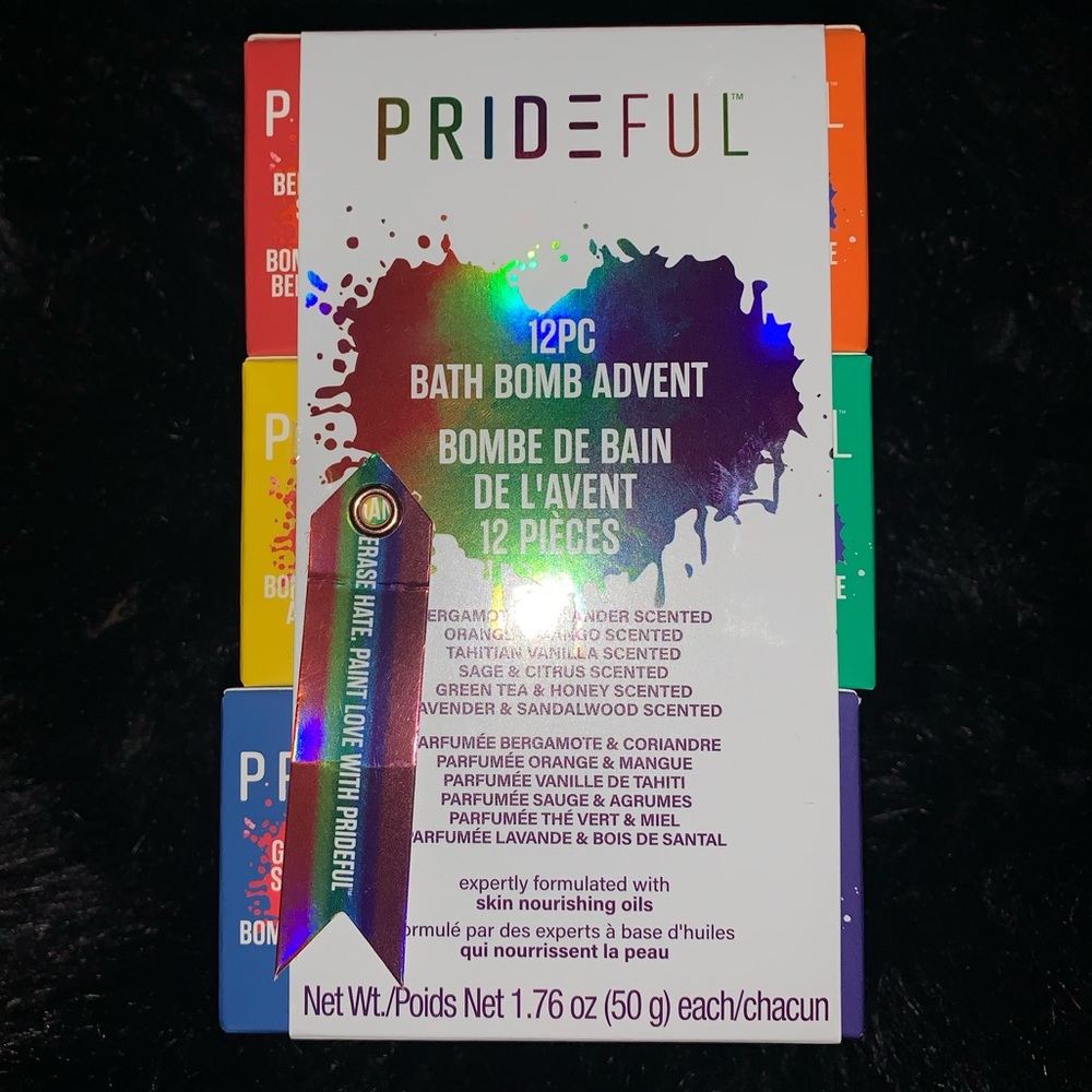 Prideful Bath Bomb Set, 1.7 oz, 12 Piece